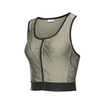 Abbildung von LASCANA ACTIVE Funktionstop &quot;Crop Top&quot;, Glänzender 3D Schriftzug auf dem Bund