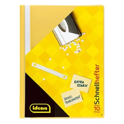Abbildung von Idena Hefter Schnellhefter A4 PP gelb extra stark