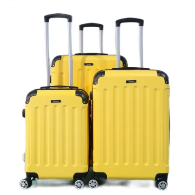 Abbildung von Reisekoffer Koffer 3 tlg Hartschale Trolley Set Kofferset Handgepäck Gepäck Reisetasche