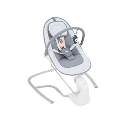 Abbildung von Babymoov Elektrische Babywippe Swoon Light mit natürlichen Schaukelbewegungen, Spieluhr 8 Melodien, neigbarer Liegefläche