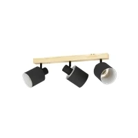 Abbildung von Eglo 99491 Spotleuchte BATALLAS braun, schwarz, weiss L:48 B:5cm dimmbar