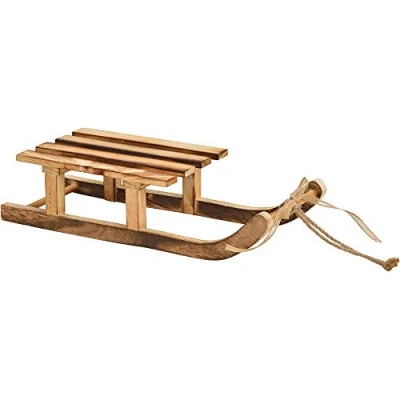 Abbildung von matches21 HOME &amp; HOBBY Dekofigur Deko Schlitten Holz Schlittendeko 3 Gr. (1 St)