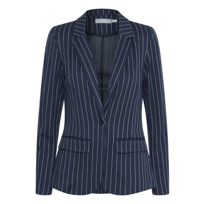 Abbildung von Fransa Frblenda JA Blazer, Damen, Größe: Large, Navy blazer stripe mix