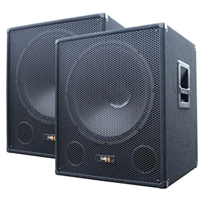 Abbildung von E Lektron SUB Q45A PA Subwoofer Paar Aktiv 18&quot;/45cm Bass Lautsprecher Boxen mit integrierten Endstufen