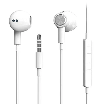 Abbildung von Hochauflösende In Ear Kopfhörer mit Kabel, extra Bass, geräuschisolierend, Mikrofon, für iPhone, iPod, iPad, MP3, Huawei, Samsung, leichte Lautstärkeregler, 3,5 mm Klinkenstecker