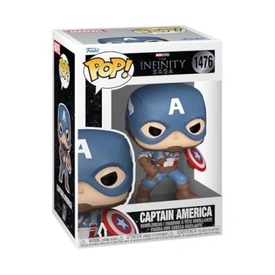 Abbildung von Funko POP! Marvel: MCU Archives Cafa Ca Captain America Vinyl Sammelfigur Geschenkidee Offizielle Handelswaren Spielzeug Für Kinder und Erwachsene Movies Fans