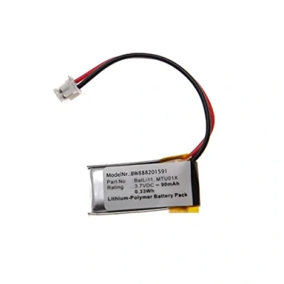Abbildung von vhbw Akku kompatibel mit Logisty S660 22e Alarmanlage, Alarmsystem (90mAh, 3,7V, Li Polymer)