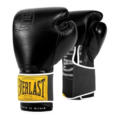Abbildung von Everlast Unisex Erwachsene Boxhandschuhe 1910 Classic Trainingshandschuhe, Schwarz, 14oz