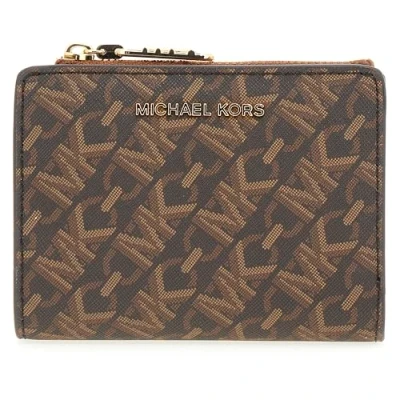 Abbildung von Michael Kors Empire SNAP COIN Billfold Geldbörse, Damen, Größe: One Size, Brown/luggage