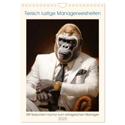 Abbildung von Tierisch lustige Managerweisheiten (Wandkalender 2025 DIN A4 hoch), CALVENDO Monatskalender