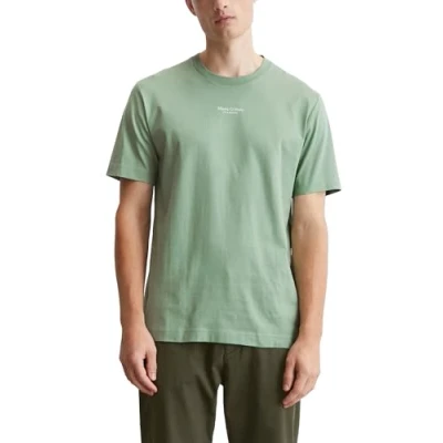 Abbildung von Marc O&#039;Polo Short Sleeve LOGO Tshirt print, Herren, Größe: Small, Luscious moss