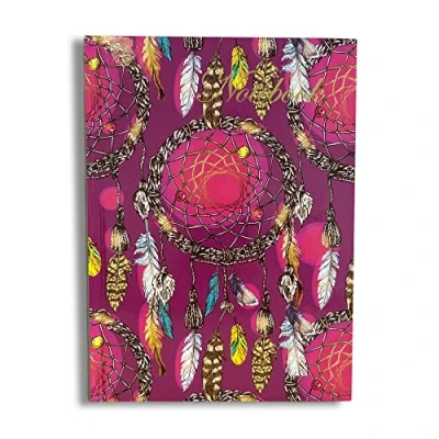 Abbildung von Maturi Notizbuch, A5, Traumfänger Design, mit Goldfolienverzierung und glänzender Oberfläche, Violett