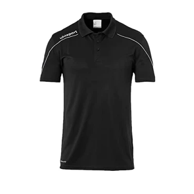 Abbildung von uhlsport Herren Stream 22 Polo, schwarz/Weiß, XL