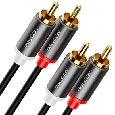 Abbildung von deleyCON 1,5m Cinch Kabel RCA HiFi Audio Audiokabel Heimkino &amp; Video