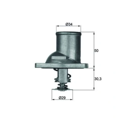 Abbildung von MAHLE ORIGINAL TI 1 83 Kühlwasserthermostat mit Dichtung OPEL: Vectra A Limousine, CC