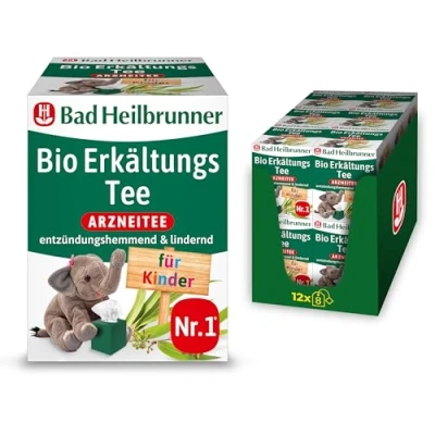 Abbildung von Bad Heilbrunner Bio Erkältungs Tee für Kinder (12 x 8 Filterbeutel)