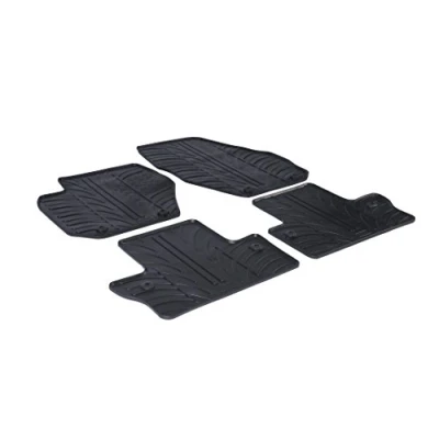 Abbildung von Gledring 0386 Fußmattensatz Gummi vorne und hinten 4 schwarz 750mm 550mm VOLVO: V60 I