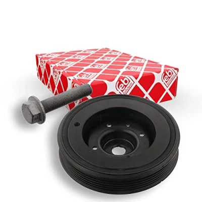 Abbildung von febi BILSTEIN 33568 Kurbelwellenriemenscheibe 6PK 143 5 mit Schraube, für Kurbelwelle Plus AUDI: TT Coupe, A5 B8 A4 Limousine
