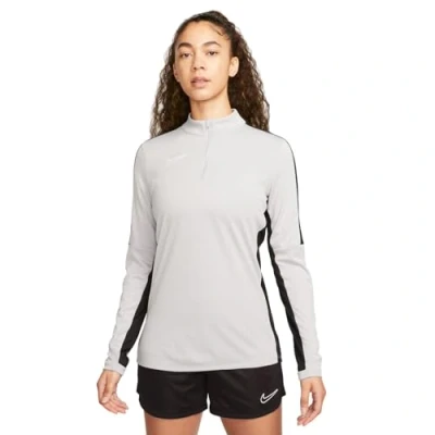 Abbildung von Nike Performance Academy 23 Drill Trainings Langarmshirt, Damen, Größe: Small, Wolf grey black white