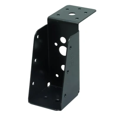 Abbildung von Balkenschuh Schwarz verzinkt Lasche oben für 45 x 90 mm Balken Pro Stück