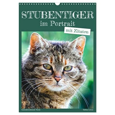 Abbildung von Stubentiger im Portrait (Wandkalender 2025 DIN A3 hoch), CALVENDO Monatskalender