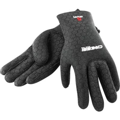 Abbildung von Cressi Neoprenhandschuhe High Stretch, Schwarz/Logo Rot, S