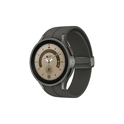 Abbildung von Samsung Galaxy Watch5 Pro Smartwatch, Gesundheits Tracker, Sportuhr, Lange Akkulaufzeit, Bluetooth, 45 mm, Titanium, 1 Jahr Verlängerung [Ausgeschlossen von Amazon] Version FR