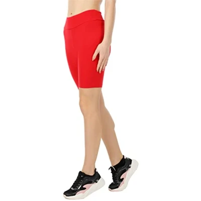 Abbildung von Merry Style Damen Kurze Leggings MS10 377(Rot,XL)