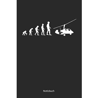 Abbildung von Evolution Tragschrauber: blanko / leeres Notizbuch Tagebuch 15,24 x 22,86 cm (ca. DIN A5) 120 Seiten