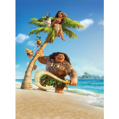 Abbildung von Komar Vliestapete &quot;Moana and Maui&quot;, 184x248 cm (Breite x Höhe), inklusive Kleister
