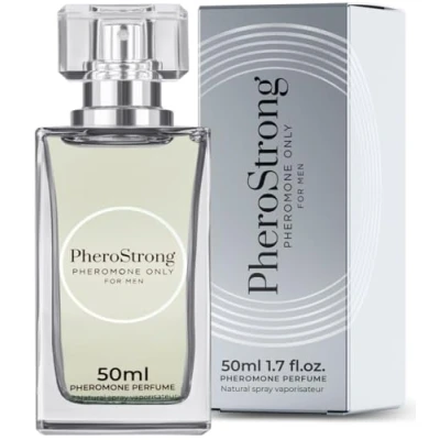 Abbildung von PheroStrong Pheromone Only for Men Parfüm für Manner mit Pheromonen Effekt Aphrodisiakum Männer Perfume Zerstäuber unterwegs Pheromones Parfum long lasting 50ml