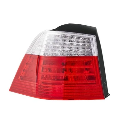 Abbildung von HELLA 2VA 009 426 111 Rückleuchte links äusserer Teil LED, P21W 12 glasklar, Rot mit Glühlampe, Lampenträger BMW: 5 Touring