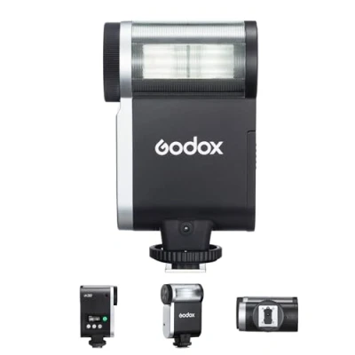 Abbildung von Godox iA32 Kamerablitz GN15 Kamera Speedlite Einstellbarer Blitzkopf 8 Leistungsstufen Manuelle/Automatik Modi Blitzschuh mit Einzelkontakt für Canon, Nikon, Sony, Fuji und Olympus DSLR