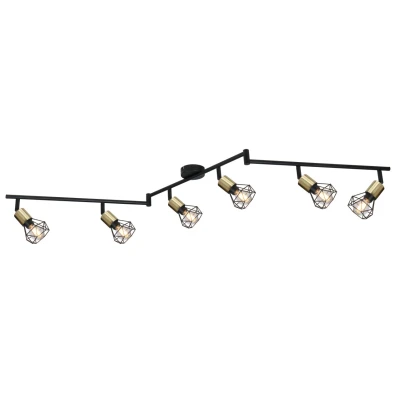 Abbildung von Lighting XARA I Strahler Metall schwarz, 6x E14