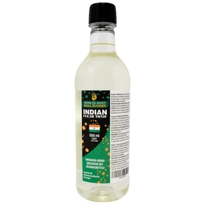 Abbildung von Zero Zuckerfrei Soda Indian Tonic Konzentrat 500ml Flasche ergibt 12,5 L Getränk Aspartamfrei ohne Zucker Kalorienarm Nachgeschmack für alle Wassersprudler exklusiv nur bei Amazon