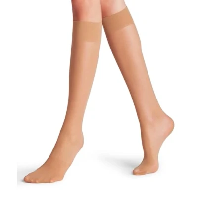 Abbildung von Falke MATT Deluxe 20 Denier Transparent Kniestrümpfe powder, Damen, Größe: 35 38, Powder