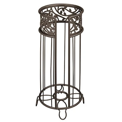 Abbildung von InterDesign porta carta igienica autonomo per bagno, colore bronzo Riserva di Bronze