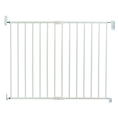 Abbildung von Munchkin Lindam Türgitter für Babys, Türschutzgitter &amp; Treppenschutz, ideal Kinder und Haustiere, praktisches Babygitter zur einfachen Montage, 64,5 102 cm, weiß