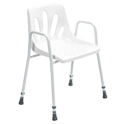 Abbildung von NRS Healthcare Duschstuhl mit Armlehnen, höhenverstellbar, P01560