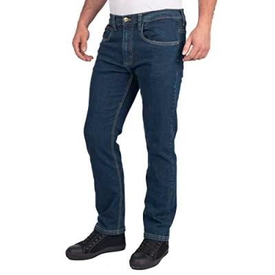 Abbildung von Lee Cooper Herren LCPNT219 Workwear 5 Pocket Wash Stretch Denim Jeans, Marine, 38W / 29L