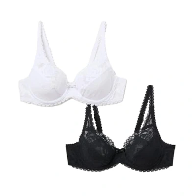Abbildung von Playtex Damen Flower Elegance BHS, 2 Stück BH, Mehrfarbig, 90B (2er Pack)