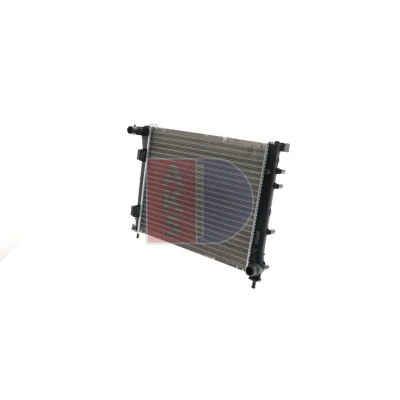 Abbildung von AKS DASIS 080009N Kühler, Motorkühlung Aluminium 480 395 27 Kühlrippen mechanisch gefügt FIAT: 500 Schrägheck, C Cabrio, Panda III Schrägheck