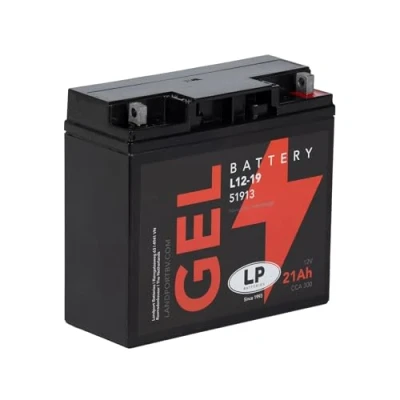 Abbildung von Gel Motorradbatterie 12 V 21 Ah (10 Std.) 300 CCA Landport MG L12 19