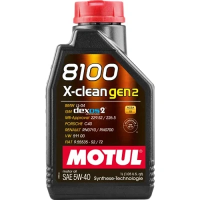 Abbildung von Motul X CLEAN GEN2 5W 40 1l Motoröl 110530 BMW: 3 Touring, 2 Coupe, Limousine, MERCEDES BENZ: E Klasse C Limousine