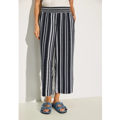 Abbildung von Cecil IM Loose FIT Stoffhose, Damen, Größe: Mx24, Blau
