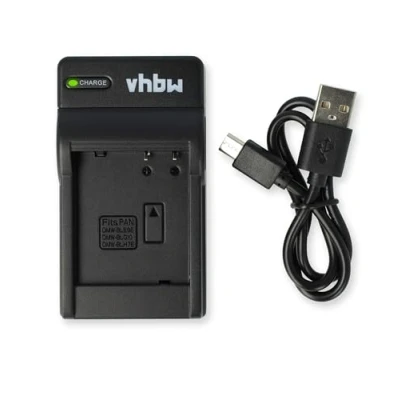 Abbildung von vhbw USB Ladegerät kompatibel mit Nikon EN EL10 Kamera Camcorder/Akku Ladeschale, Ladeanzeige, 4,2 V