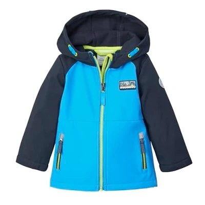 Abbildung von first instinct by killtec Kinder Softshelljacke/Outdoorjacke mit Kapuze FIOS 12 MNS SFTSHLL JCKT, azur, 122 128, 42894 000