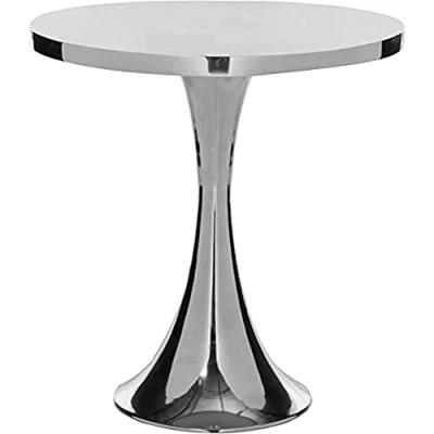 Abbildung von SAFAVIEH Contemporary Accent Table with Wooden , in Silver, 47 X 49.02