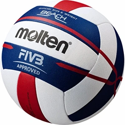 Abbildung von Molten FIVB Approved Elite Beachvolleyball, Rot/Weiß/Blau