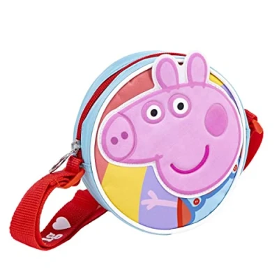 Abbildung von Peppa Pig Turnbeutel Mädchen Tasche Umhängetasche Handtasche, großes Logo